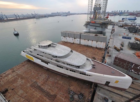 Image for article Biggest yacht in China joins Fraser fleet